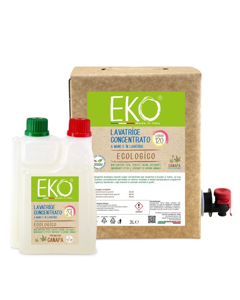 Bag in Box Kit Eko detersivo ecologico lavatrice e bucato a mano  Profumazione Lavanda