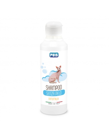 Shampoo Gatto Senza Pelo Profumato Camomilla Ipoallergenico - 220ml