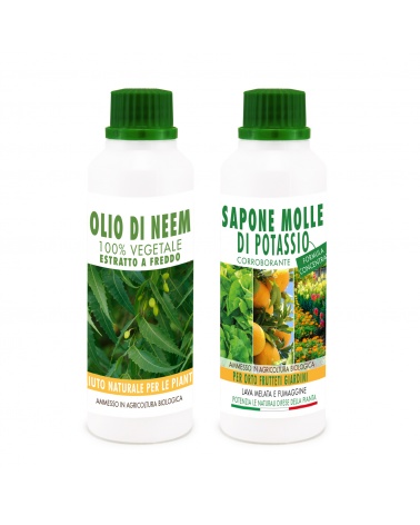 Sapone Molle di Potassio 250ML + Olio di Neem 250ML