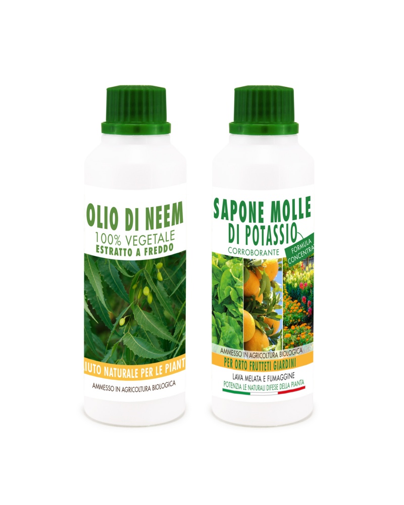 Sapone Molle di Potassio 250ML + Olio di Neem 250ML