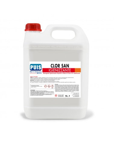 Clor San Igienizzante Superfici a Base di Cloro 5%