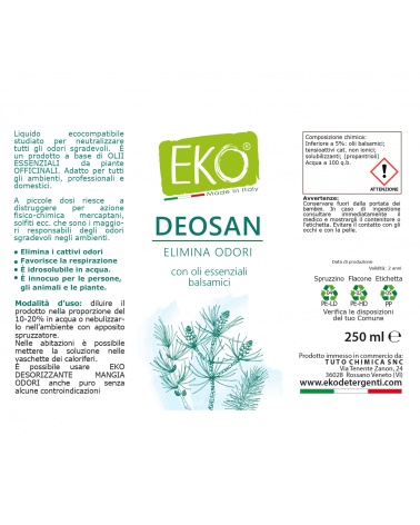 Eko Deosan Elimina Odori 250ml Idea Regalo
