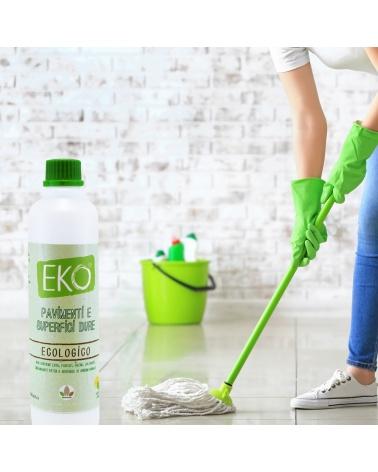 Detersivo pavimenti e superfici dure  Linea EKO Litri 500 ML Profumazione  Menta Limone