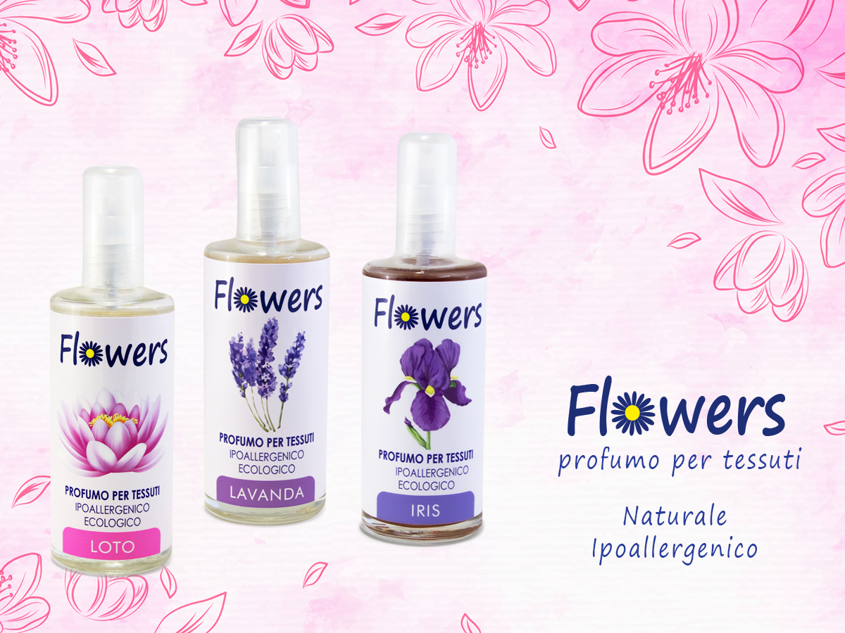 Flowers profumo tessuti spray  Ecologico e Naturale Profumazione Lavanda